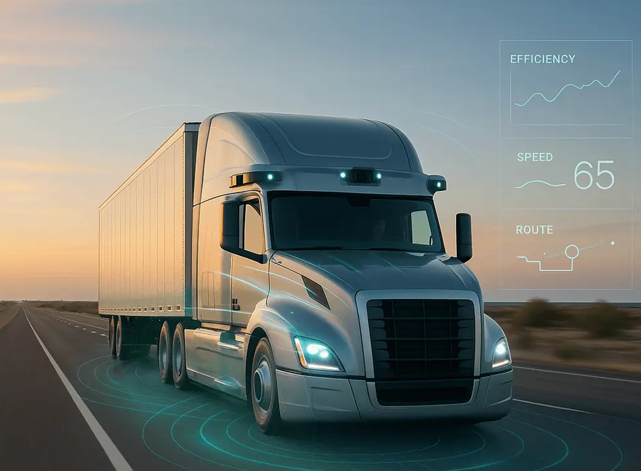 Беспилотные грузовики совершили переход в 1600 км