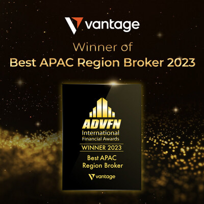 Компания Vantage получила награду Best APAC Region Broker от ADVFN International Awards 2023