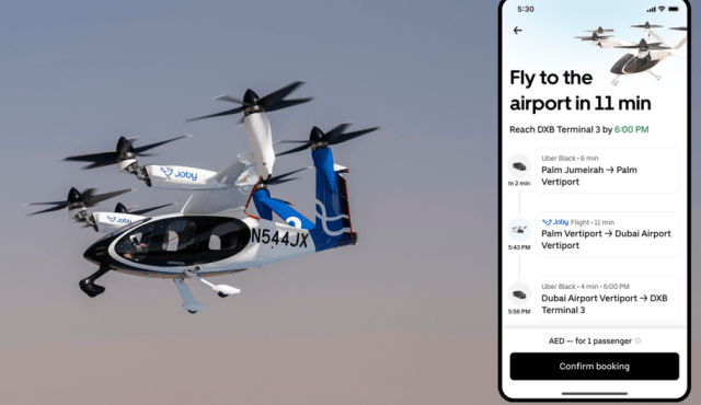 аэротакси убер дубай