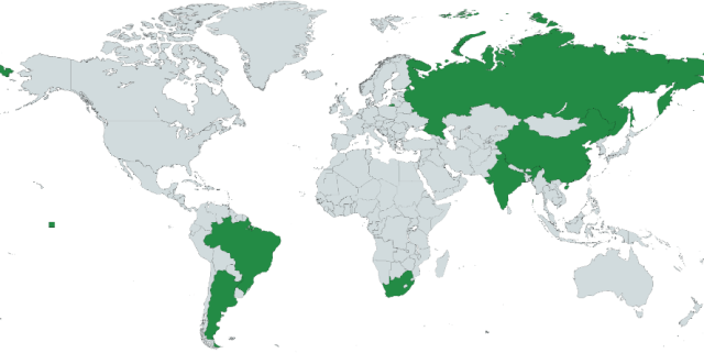 Число стран БРИКС 2022